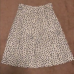 WhoWhatWear Polka Dot A-line Skirt
